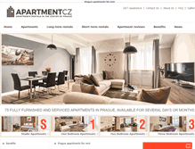 Tablet Screenshot of apartment.cz